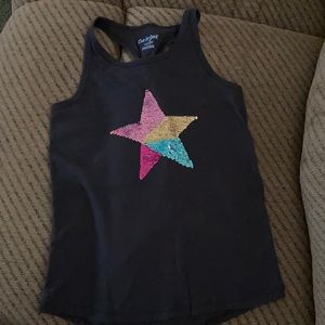Little girl racer back tank top